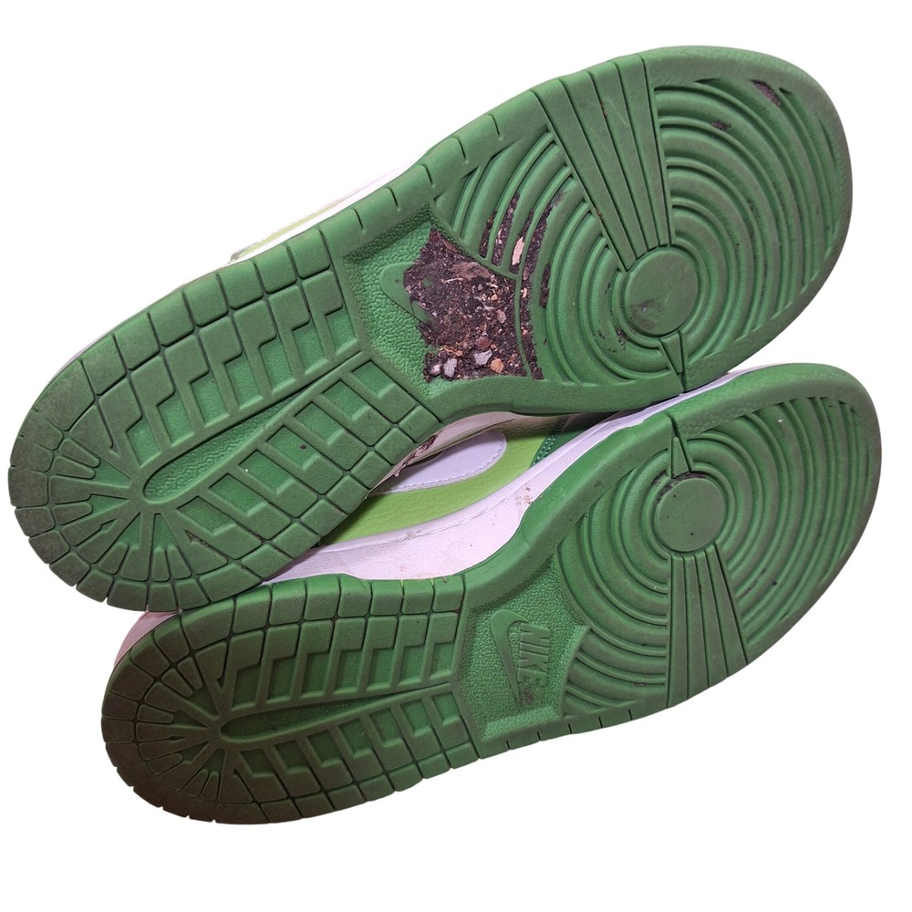 Nike Dunk Low Womens Chlorophyll Two Tone Lime Green Sneakers Shoes 8.5 - Picture 6 of 9